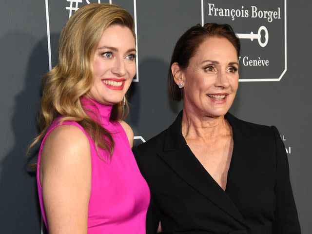 <p>Kevin Mazur/Getty</p> Zoe Perry and Laurie Metcalf attend the 24th annual Critics' Choice Awards on January 13, 2019 in Santa Monica, California.