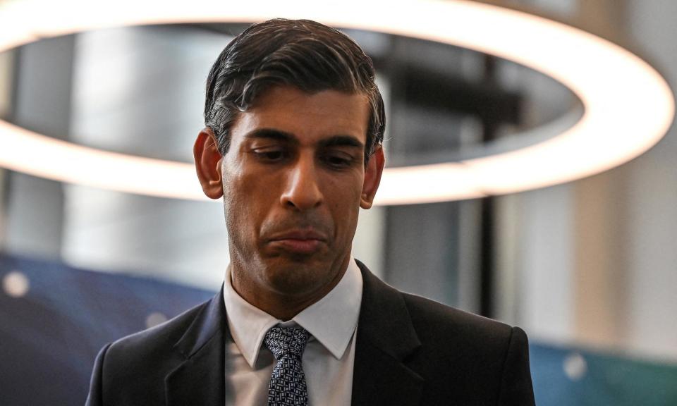 <span>Rishi Sunak during a visit to Imperial College London last year.</span><span>Photograph: Reuters</span>