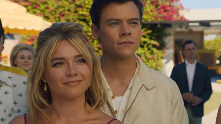 Florence Pugh y Harry Styles son los protagonistas de No te preocupes, cariño; la segunda película de Olivia Wilde como directora.