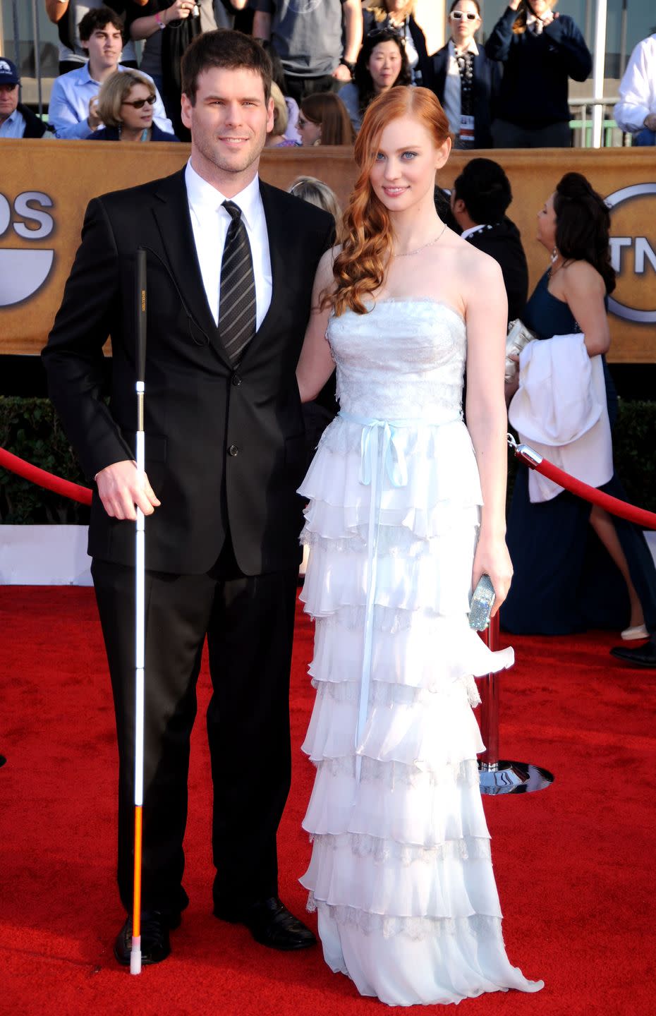 Deborah Ann Woll and E.J. Scott