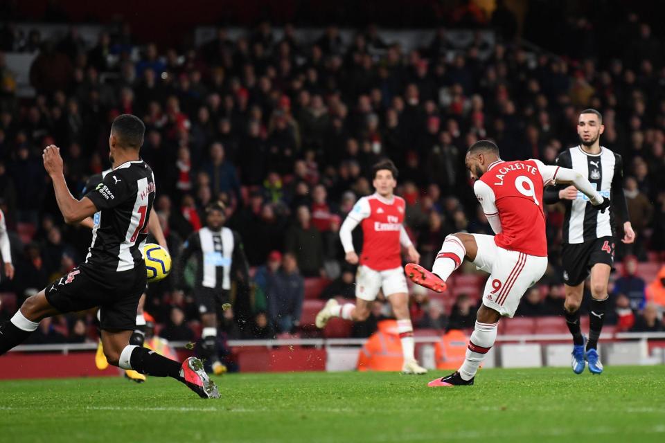 Alexandre Lacazette also ended his goal drought to highlight the attacking quality Mikel Arteta has at his disposal (Arsenal FC via Getty Images)