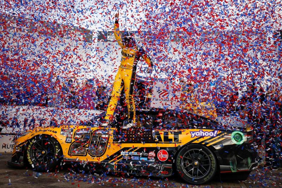 during the Bank of America Roval 400 at Charlotte Motor Speedway in Charlotte, N.C., Sunday, Oct. 9, 2022.