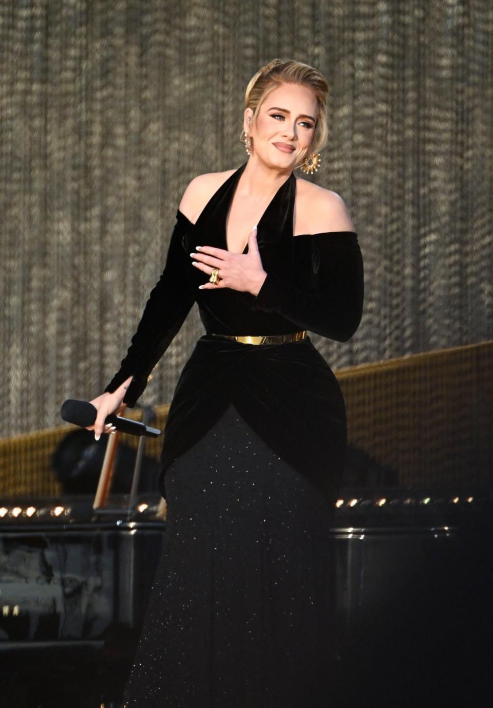 Adele stepped out in a dazzling dress for BST Hyde Park (Gareth Cattermole/Getty Images f)