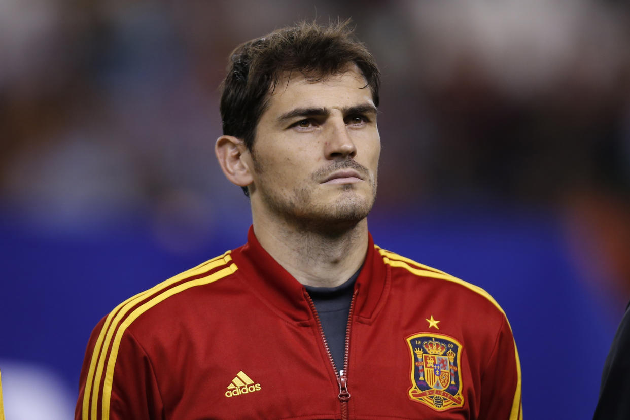 Iker Casillas en un partido de la selección española en 2014. Foto: AP Photo/Fernando Bustamante.