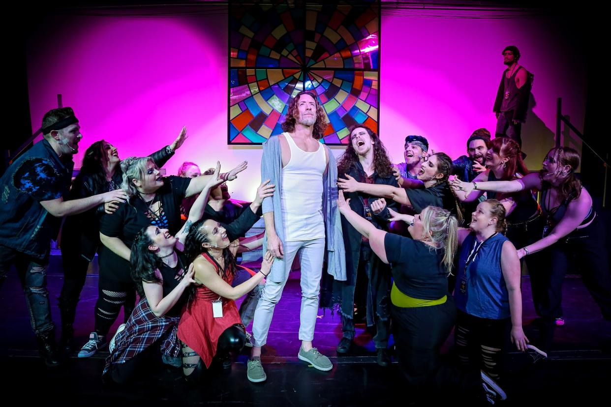 Chris Morrisy and the cast of "Jesus Christ Superstar," presented by the MAC Players at Middletown Arts Center.