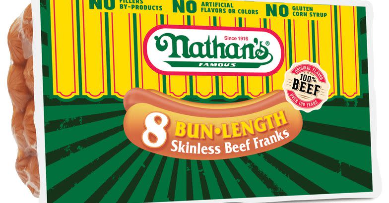 Nathan’s Famous Bun-length Skinless Beef Franks
