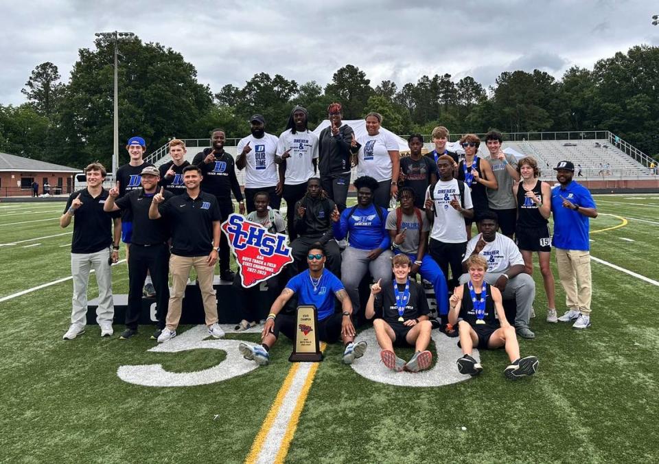 Dreher High won the 2023 Class 3A boys track field state championship.