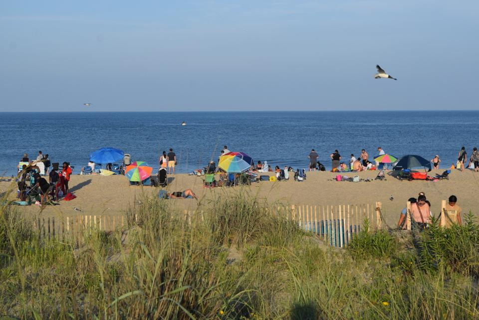 Late afternoon at Rehoboth Beach Aug. 11, 2023.