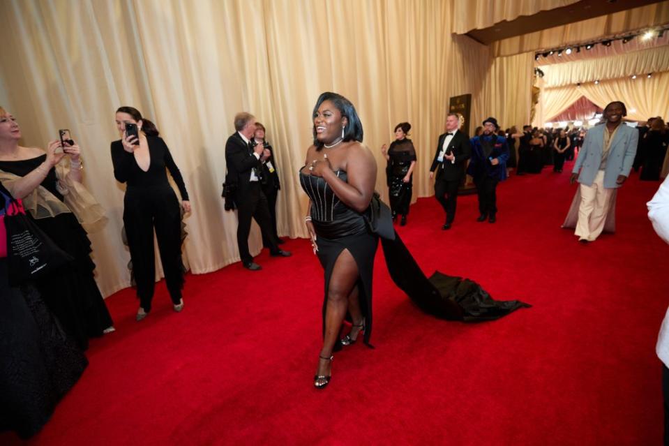 Oscar nominee Danielle Brooks arrives on the red carpet at the Academy Awards ceremony on Sunday at the Dolby Theatre in Hollywood. (Photo: Al Seib/©A.M.P.A.S.)