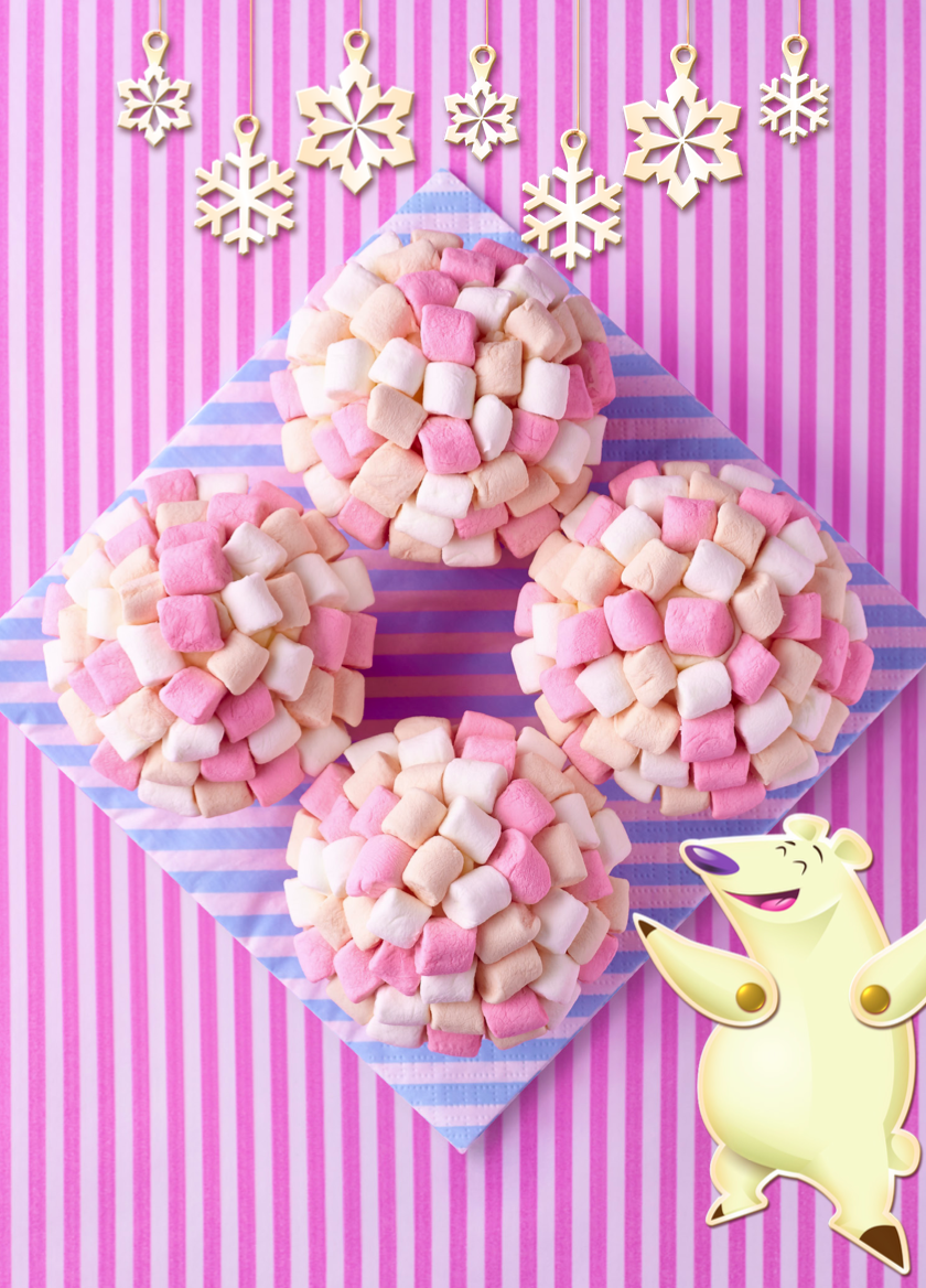 Delicious Drift Igloo Cupcakes are featured in the Candy Crush Cakes & Bakes Recipe Book. (Photo: Candy Crush) 