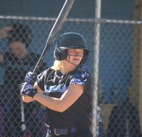 Senior Lakyn Thompson blasted a grand slam for Inland Lakes softball during a home sweep over Central Lake on Monday.