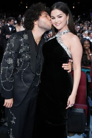 <p>Jordan Strauss/Invision for the Television Academy/AP Content Services</p> Benny Blanco (left) and Selena Gomez at the 2024 Emmys