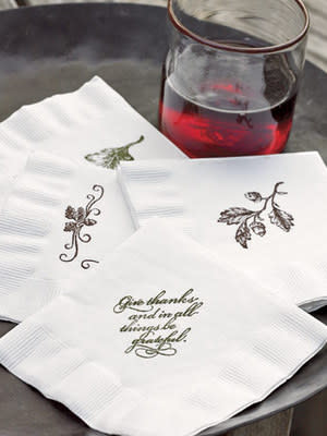 Put Your Stamp on Cocktail Napkins