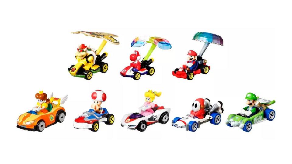 Hot Wheels Mario Kart Glider Vehicle - 8pk