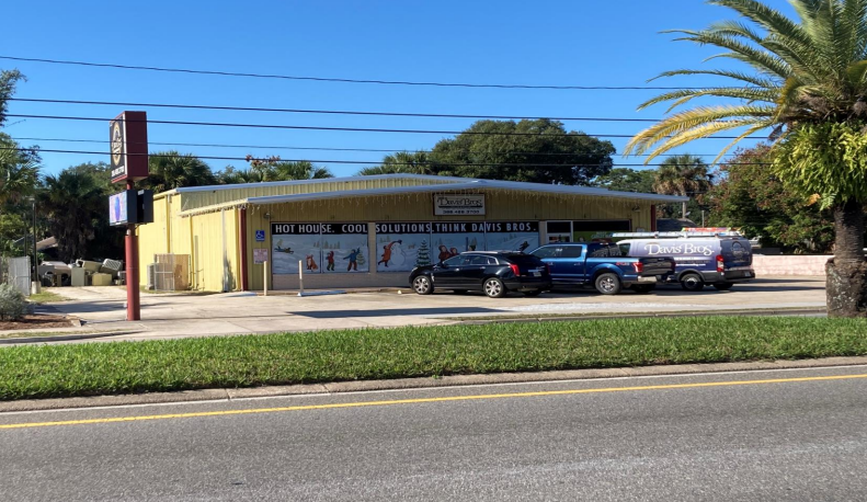 Davis Bros, an air conditioning and heating services business at 708 N. Dixie Freeway in New Smyrna Beach.