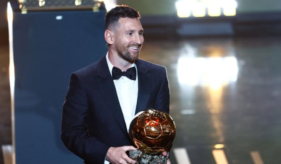 Lionel Messi, gana por octava vez el Balón de Oro. Imagen tomada de X @ballondor.