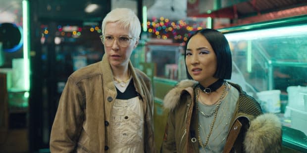 Lizzy (Rebecca Henderson) and Maxine (Greta Lee). Photo: Courtesy of Netflix