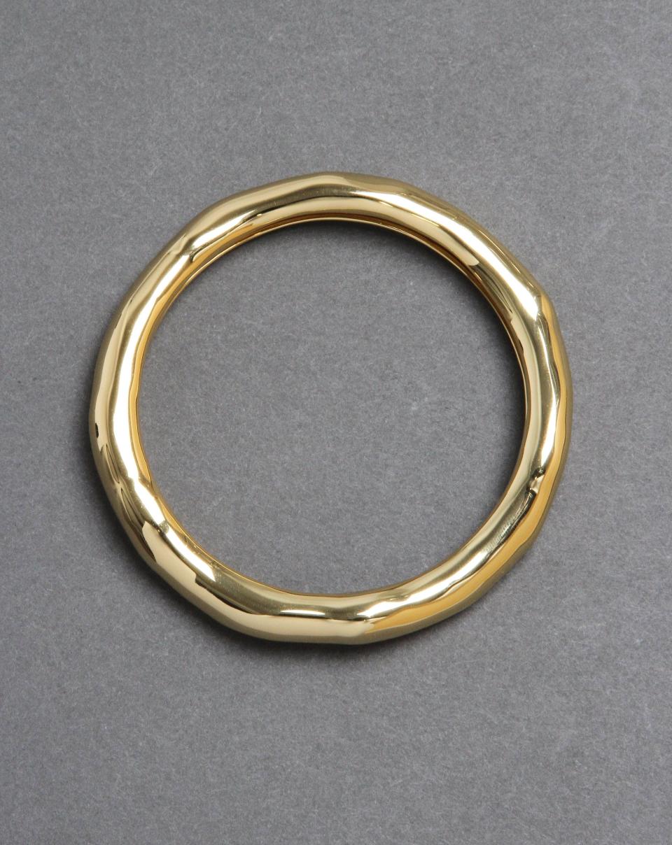 13) Small Molten Bangle Bracelet- Gold