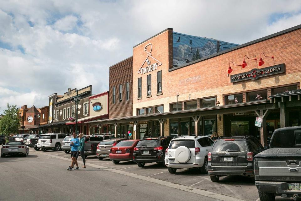 Main street in Whitefish, Montana