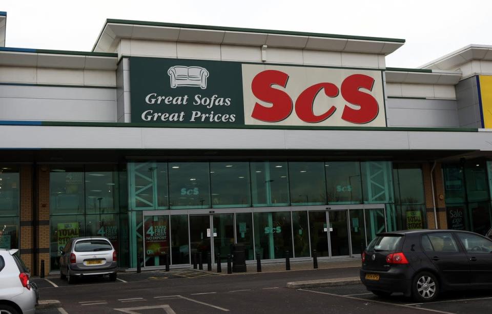 Sofa company ScS has raised its full-year profit expectations but warned that cost of living pressures has already driven down orders (David Jones/PA) (PA Archive)