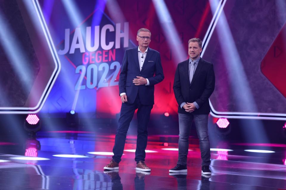 Der Besserwisser und sein Moderator: Günther Jauch (links) und Oliver Pocher sind ein eingespieltes Team. (Bild: RTL / Frank Hempel)