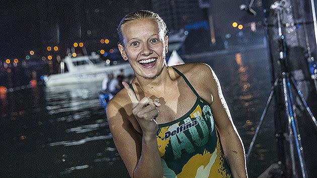 Winners are grinners. Pic: Getty