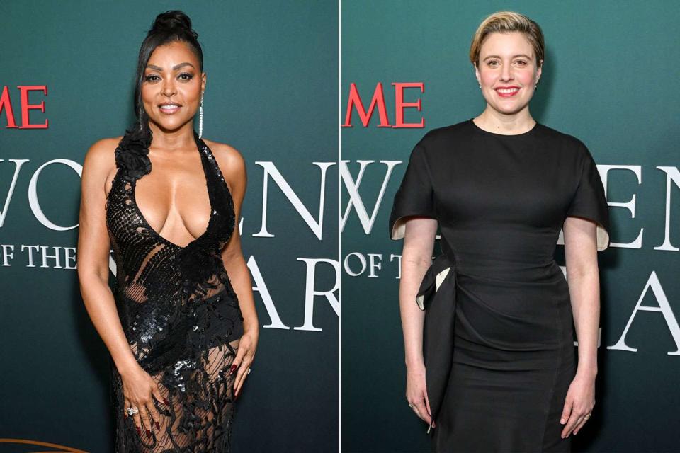 <p>Getty (2)</p> Taraji P. Henson (left) and Greta Gerwig (right)