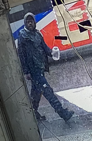 Police in D.C. provided this photo of a man they say is suspected of pouring liquid accelerant on another man, lighting him on fire and running away on Monday afternoon.