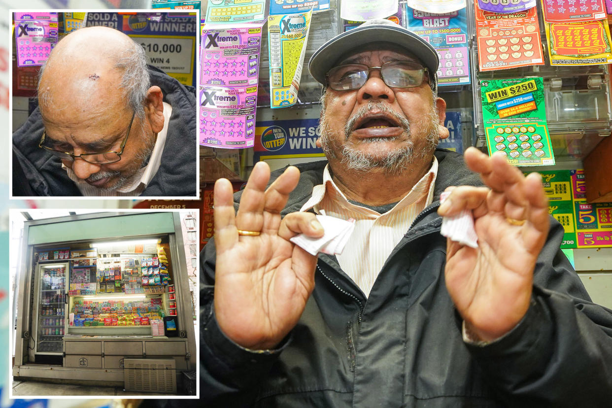 Abul Hossain, 67, of Ozone Park, was eating lunch inside his stand at East 79th Street and First Avenue around 2:30 p.m. Tuesday when the trio – wearing black beanies and black masks – stormed inside, the worker told The Post Thursday.