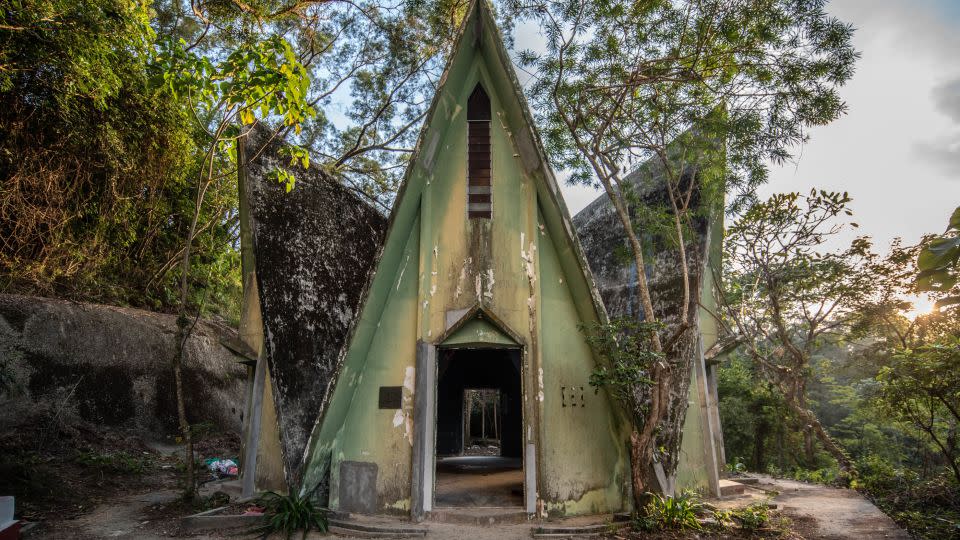 A long-abandoned Hindu temple in Queen's Hill, Fanling, near where Gurkha soldiers were stationed in the 1960s. - Stefan Irvine / Courtesy Blue Lotus Gallery, Hong Kong