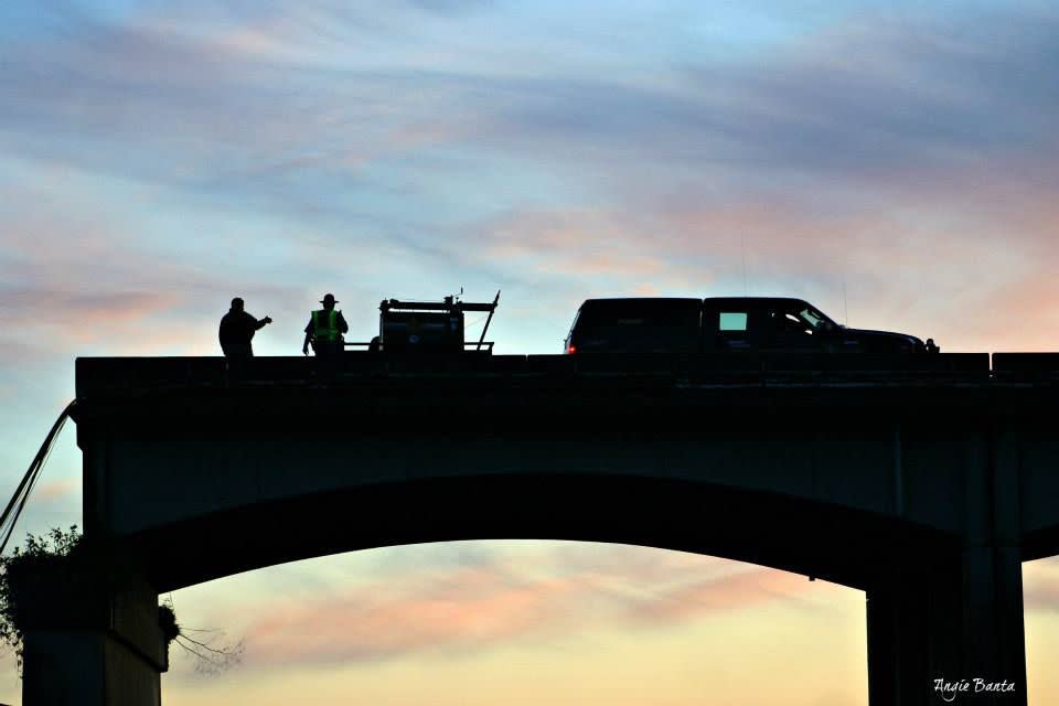 A KIRO 7 Eyewitness News viewer captured images of the collapsed Interstate 5 bridge into the Skagit River.