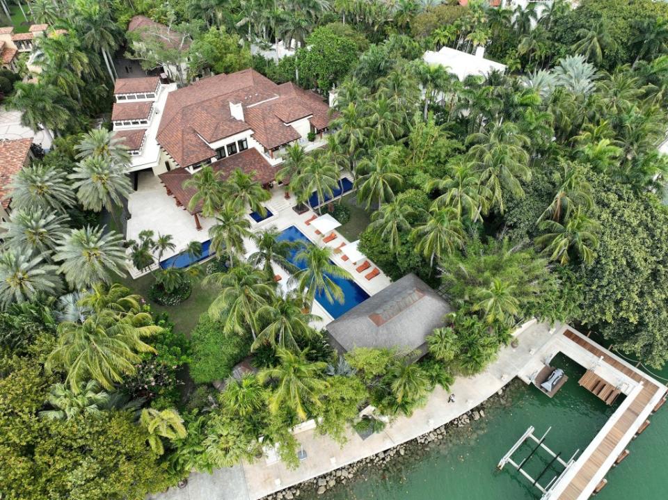Diddy’s waterfront Miami residence is a $40, property that costs millions more each year to maintain. MEGA