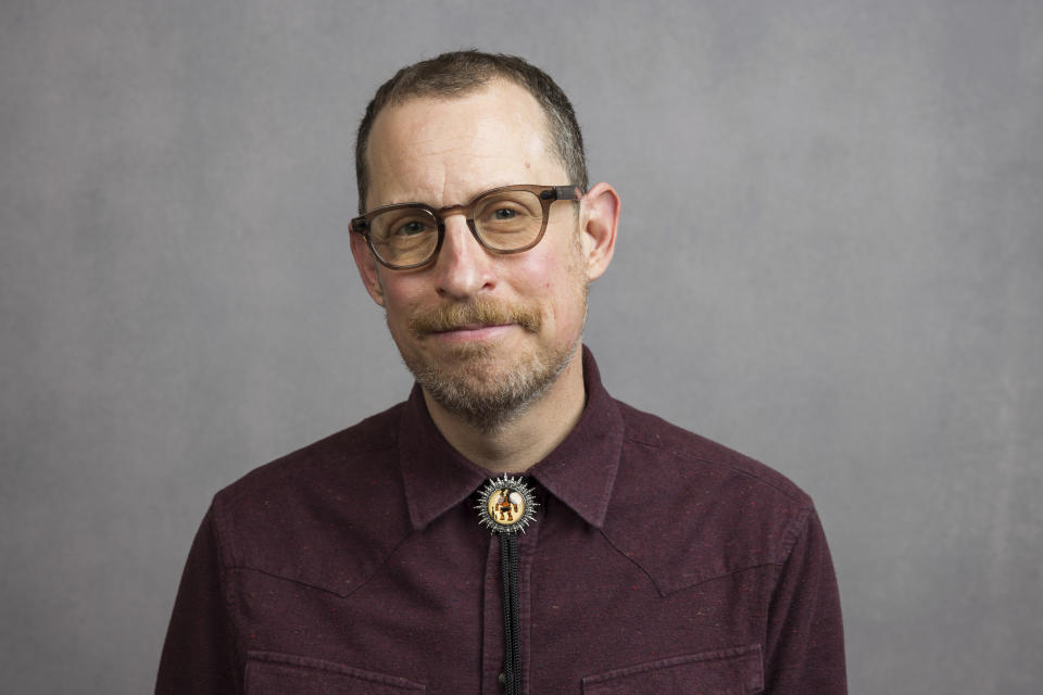 Executive producer Scott Gimple poses for a portrait to promote the AMC television series "The Walking Dead: The Ones Who Live" during the Winter Television Critics Association Press Tour on Tuesday, Feb. 6, 2024, at The Langham Huntington Hotel in Pasadena, Calif. (Willy Sanjuan/Invision/AP)