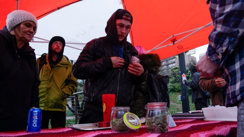 'Bring it on': pop-up cannabis vendors defy Vancouver police crackdown