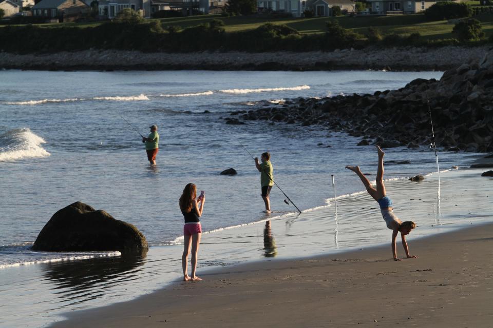 A perfect summer evening at South Shore Beach in Little Compton. This pristine stretch of shoreline offers unobstructed views and soft sand. Parking is limited, so try to arrive early.