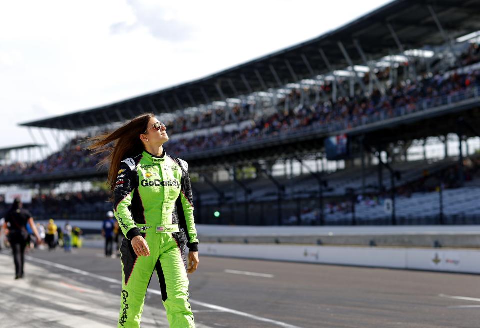 Danica Patrick at the Indianapolis Motor Speedway on May 20, 2018