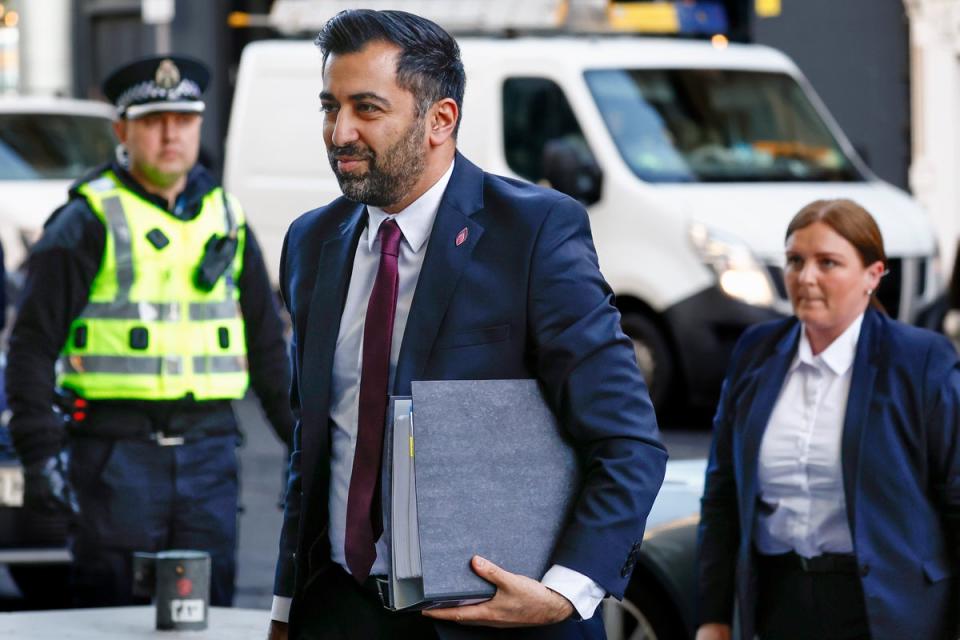 Humza Yousaf arriving at the Covid inquiry (Getty)