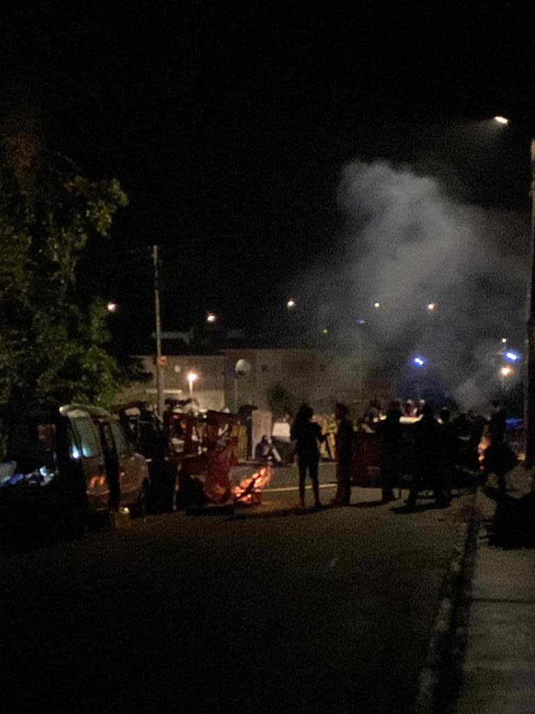 People have been trying to protect their suburbs from the recent riots in New Caledonia. Picture: Supplied