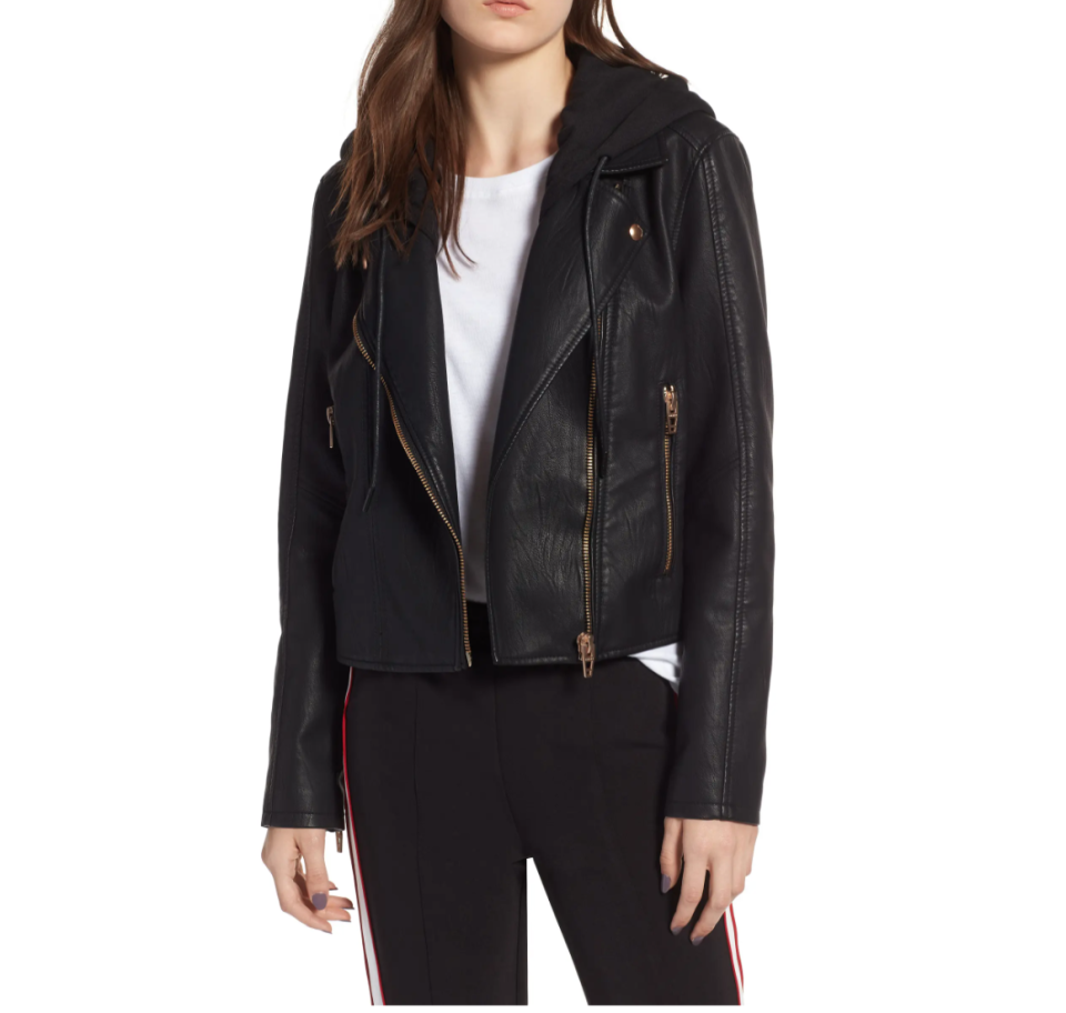 BlankNYC Meant to Be Moto Jacket. Image via Nordstrom.