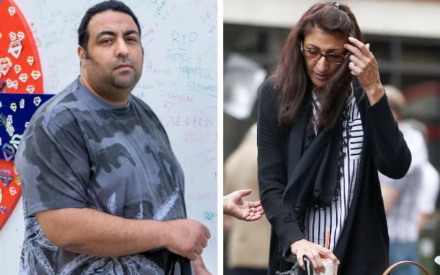 Grenfell Tower survivors Nabil Choucair (left) and Flora Neda (right)