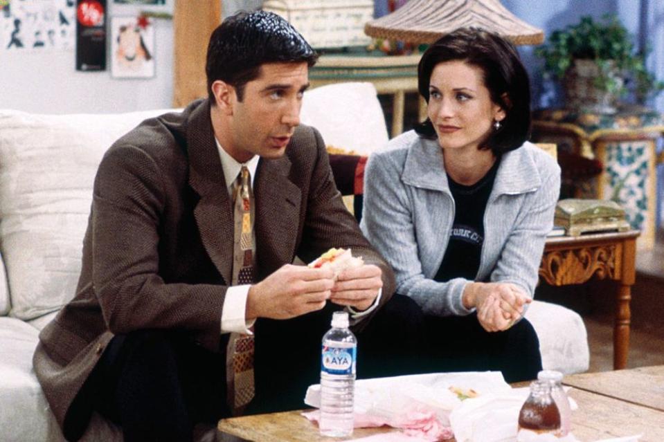 Ross and Monica in <em>Friends</em>