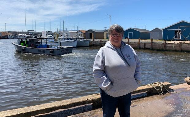 Sheila Eastman has been the harbour manager at North Lake for 20 years and is like a mom to many of the fishermen, including her own son. 
