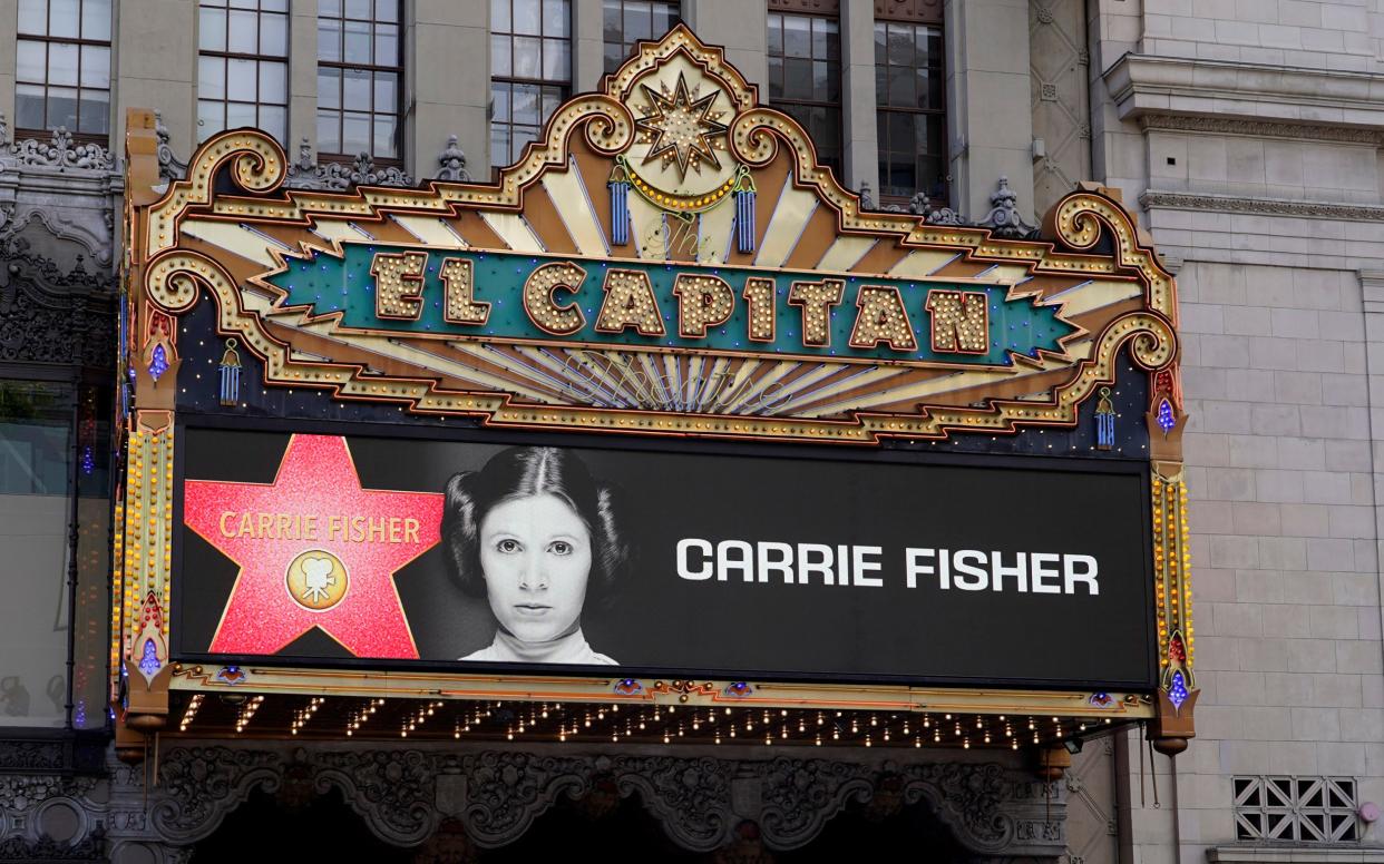 Carrie Fisher, who played Princess Leia in Star Wars, was being posthumously honoured with a star on Hollywood's Walk of Fame - Chris Pizzello/Invision