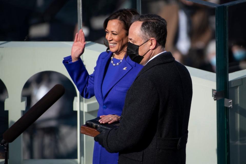 Kamala Harris made history 12 months ago (Getty Images)