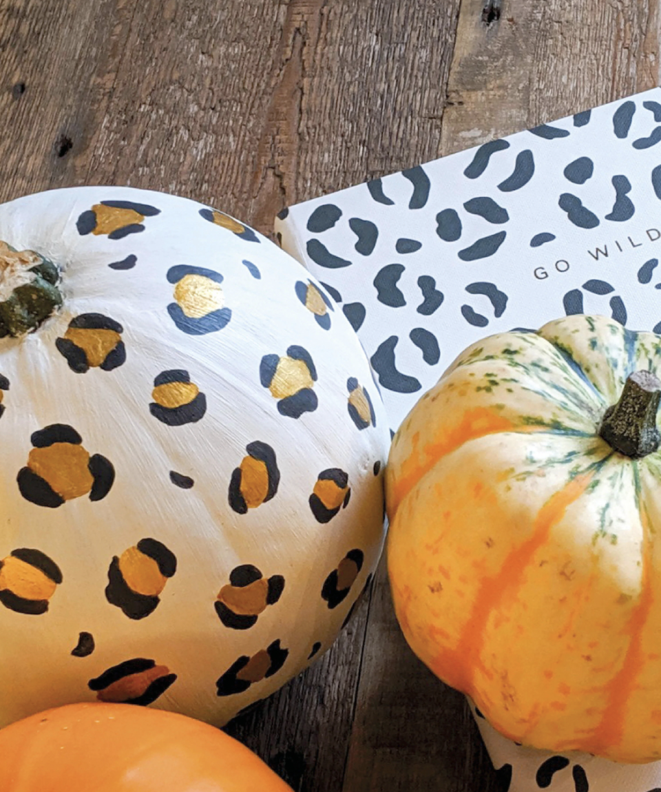 23) Leopard Print Pumpkin