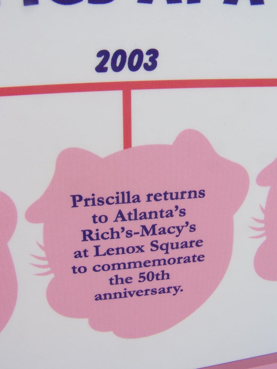 2021 Priscilla, the Pink Pig, was a staple at Macy's in Atlanta.