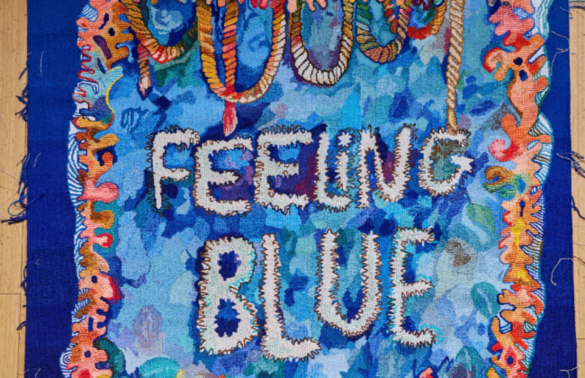 Feeling Blue by Alberta Whittle (image via Royal Museums Greenwich) (London Craft Week)