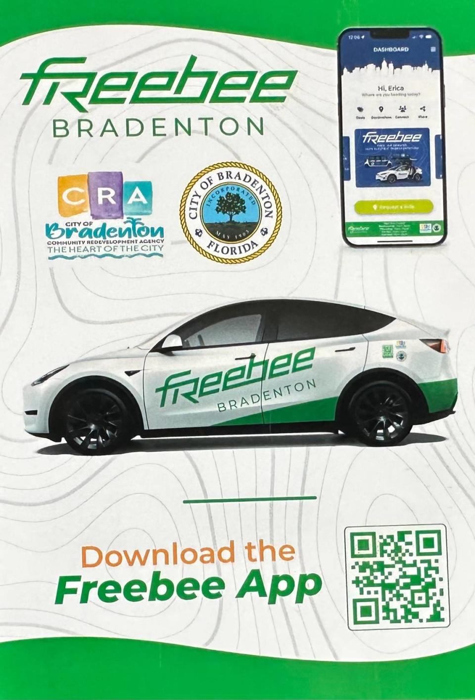 Residents who live within any of Bradenton’s community redevelopment areas are invited to download the Freebee app and take a free ride to the grocery.