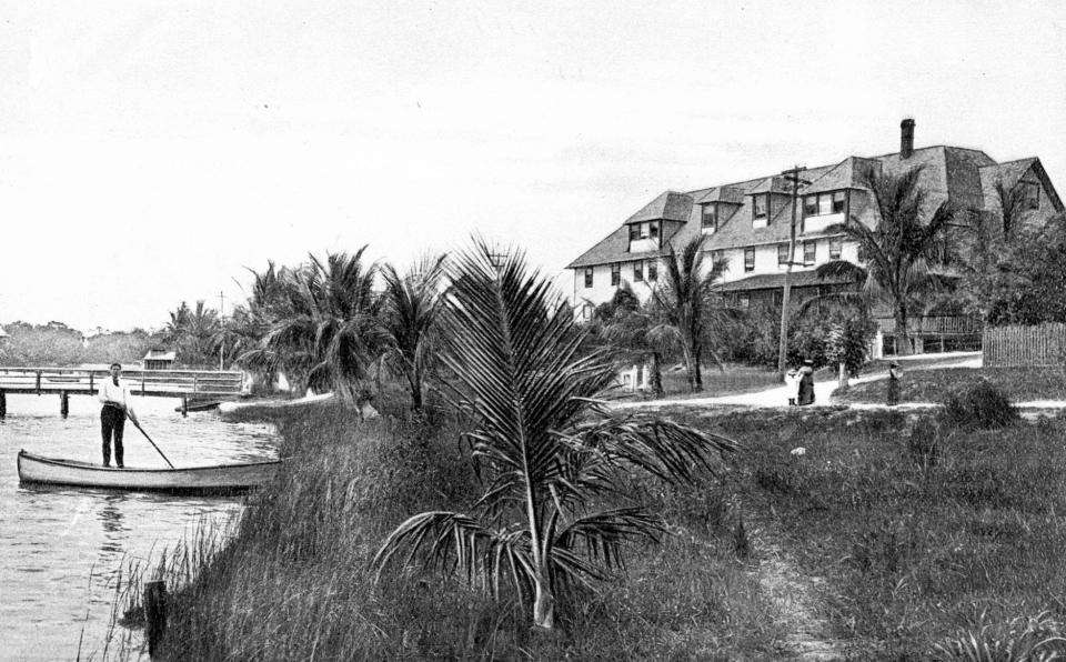 When in the Palm Beach and West Palm Beach area, the Dentos often tied up at the Holland House hotel located on downtown West Palm's Evernia Street and what would later become Flagler Drive.