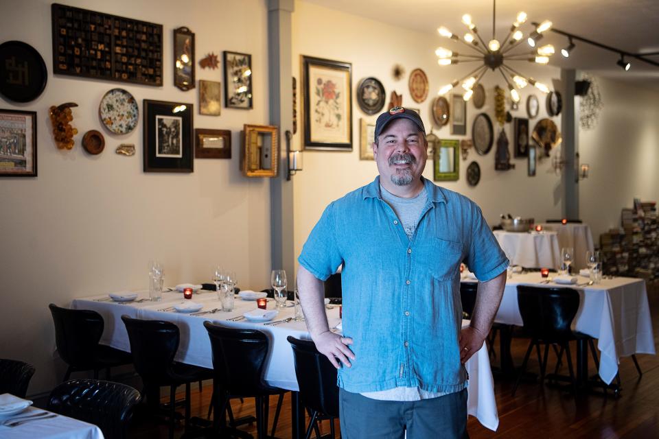 Sean Piper, owner of Jargon, in the fine dining restaurant’s event space, The Argot Room, May 15, 2023.
